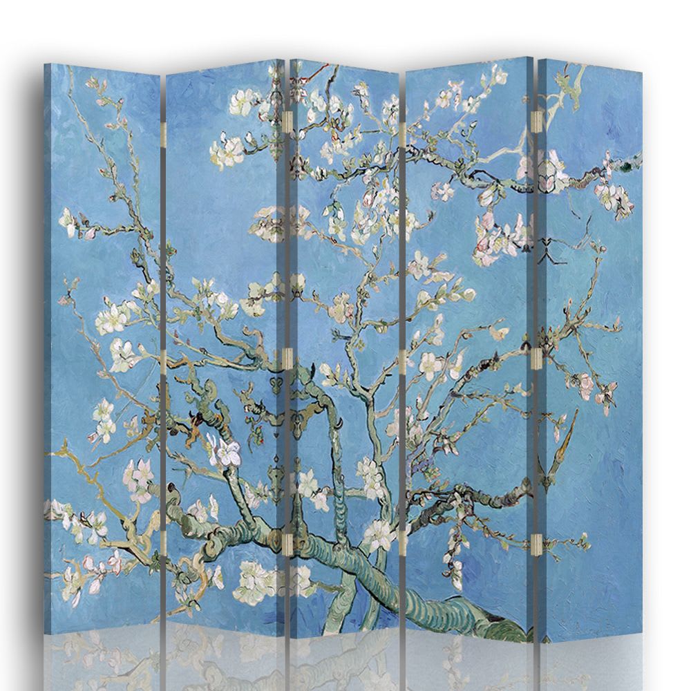 Biombo Almendro en Flor - Vincent Van Gogh - cm. 180x170 (5 paneles)