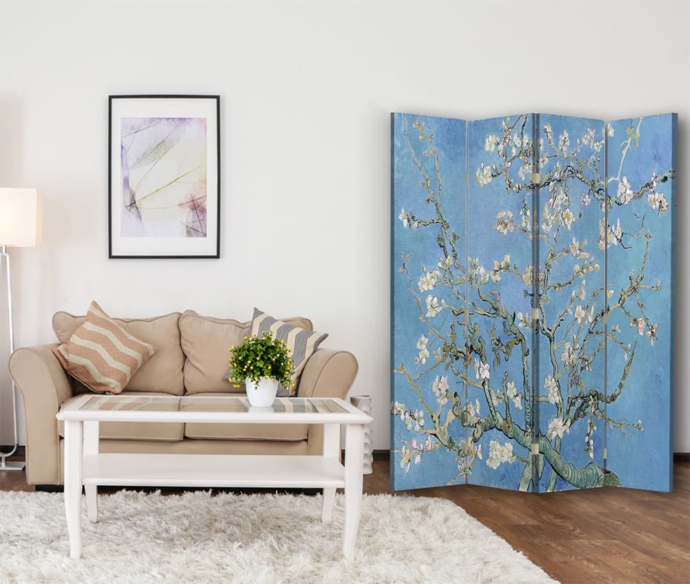 Paravent - Cloison Amandier en Fleurs - Van Gogh cm 145x170 (4 volets) - Maisons du Monde