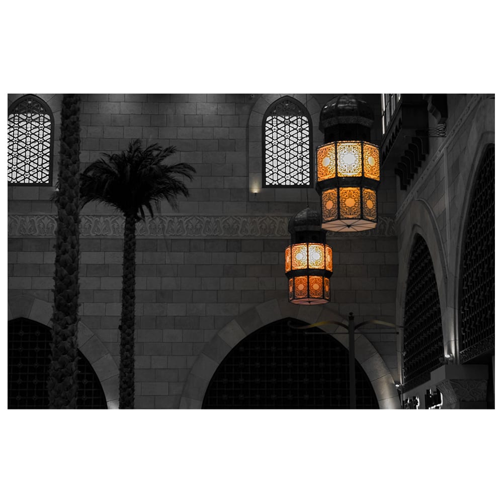 Tableau impression sur toile lumières à Dubai 60x90cm