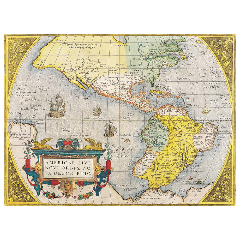 Cuadro Lienzo - Mapa Antiguo No. 50 cm. 40x50