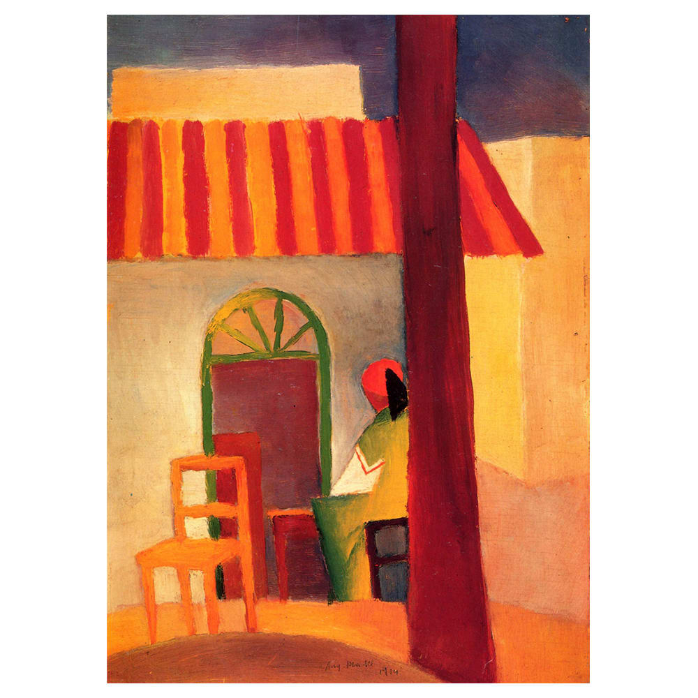 Tableau impression sur toile Café Turc Ii August Macke 50x70cm