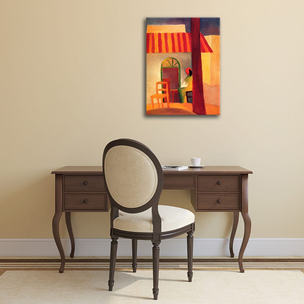 Cuadro lienzo - Café Turco II - August Macke - cm. 50x70 - Maisons du Monde