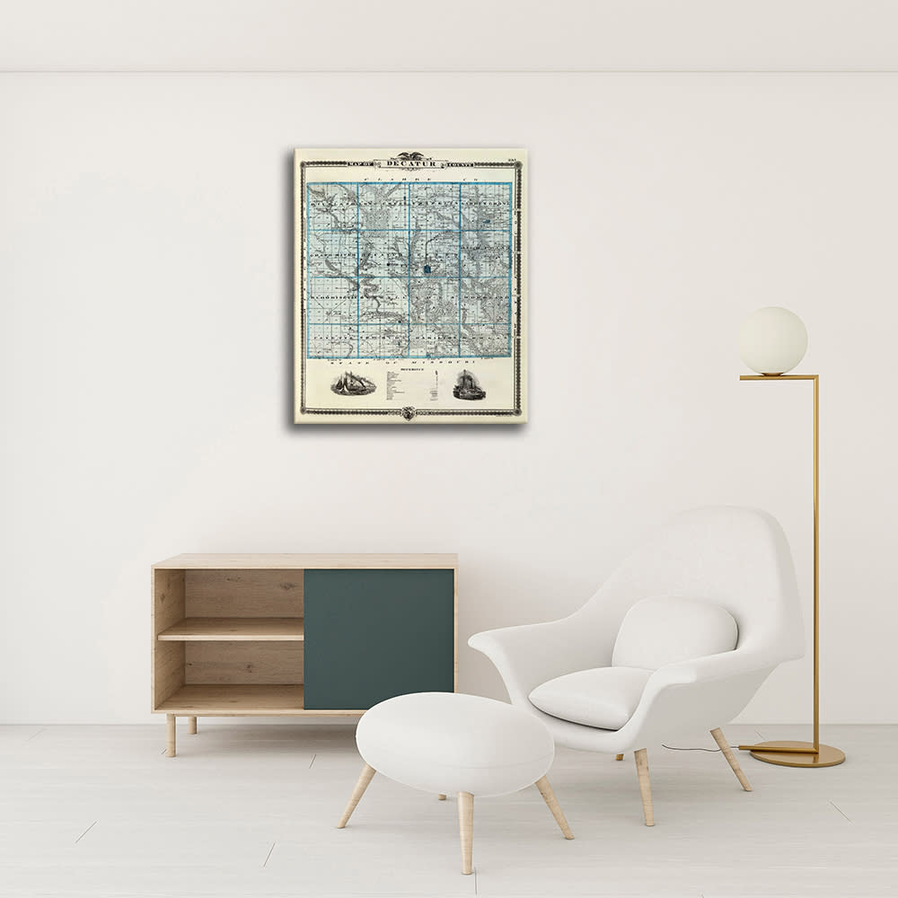Stampa su tela - Mappa Antica No. 66 cm. 40x50 - Legendarte