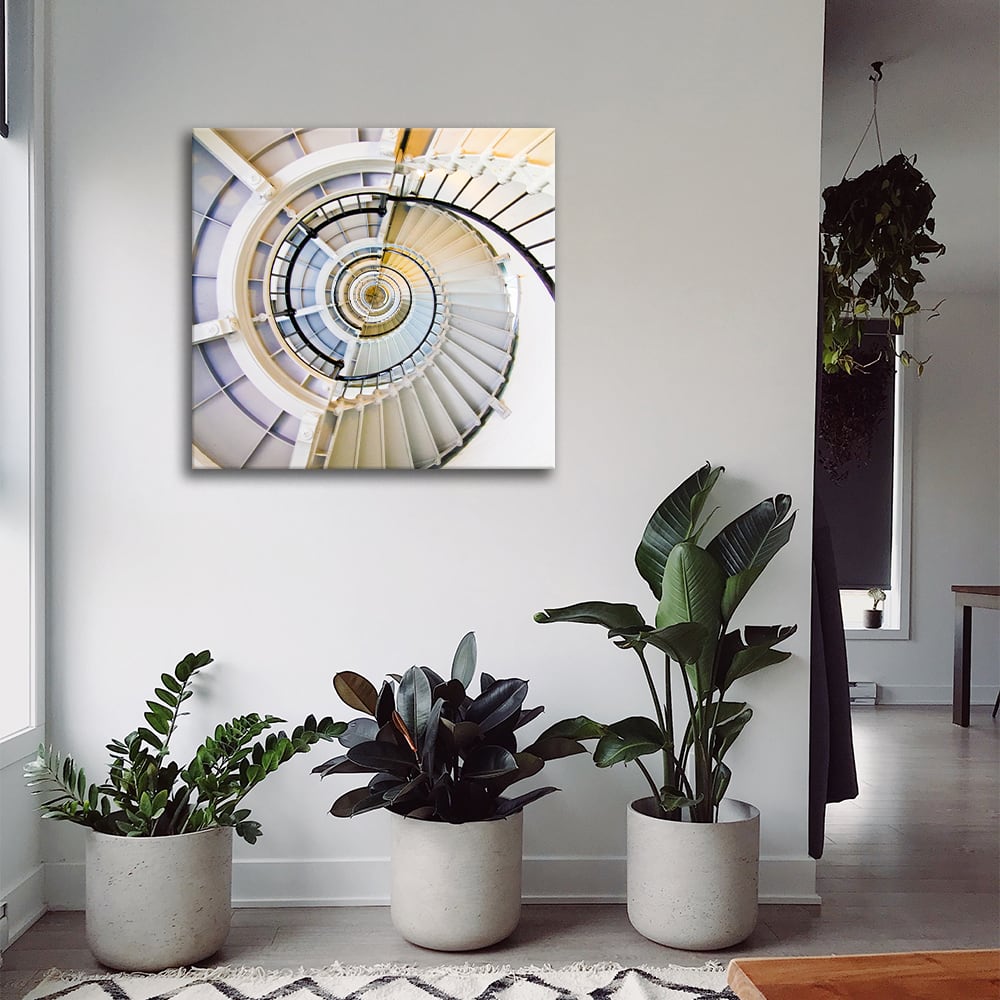 Tableau impression sur toile escaliers et escaliers 60x60cm - Maisons du Monde