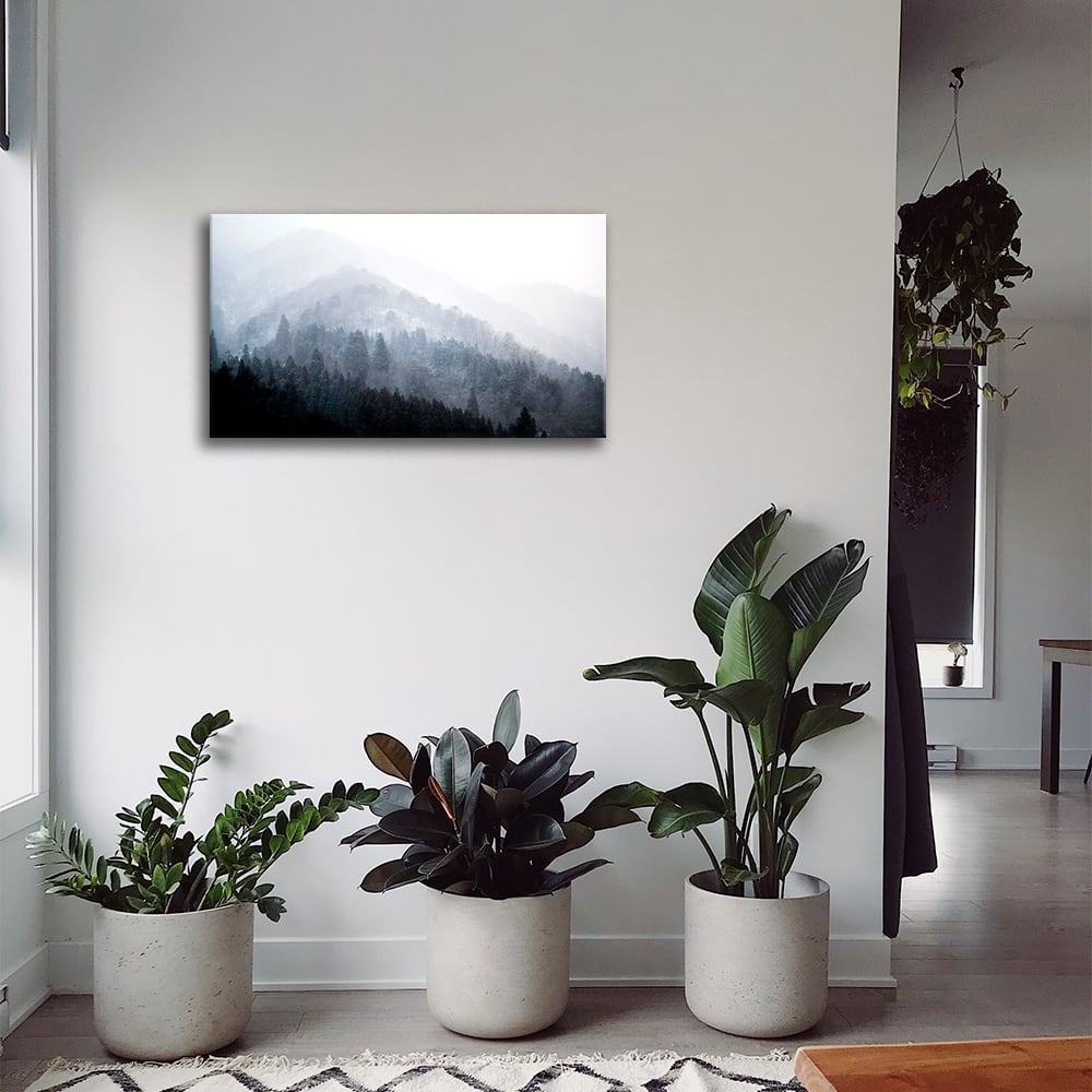 Cuadro - Los Árboles En La Niebla cm. 50x80 - Maisons du Monde