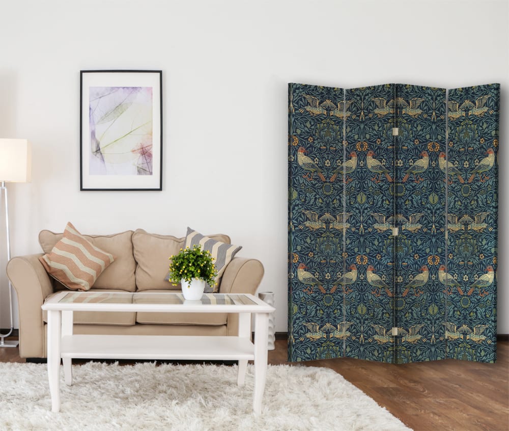 Biombo Bird - William Morris - cm. 145x170 (4 paneles) - Maisons du Monde
