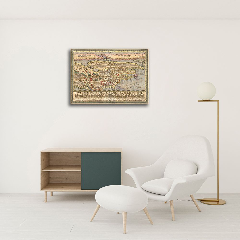 Cuadro Lienzo - Mapa Antiguo No. 1 cm. 40x50 - Maisons du Monde
