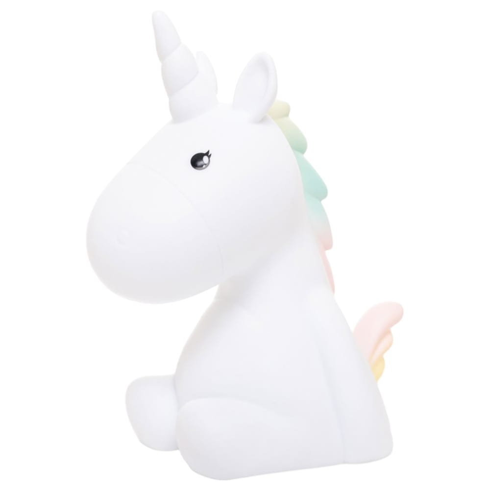 Veilleuse licorne LED blanche H17cm Veilleuse licorne LED blanche H17cm