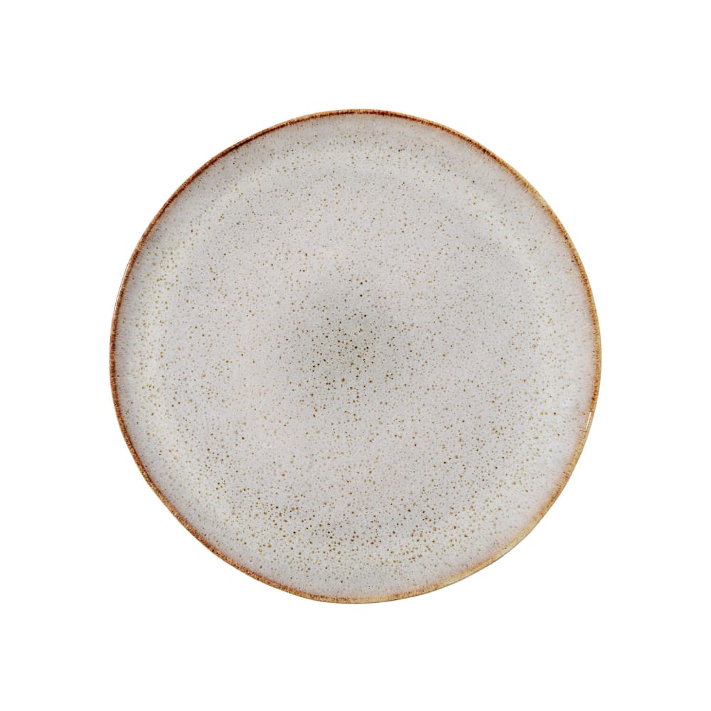 Bloomingville Teller aus Steingut, beige - Steingut