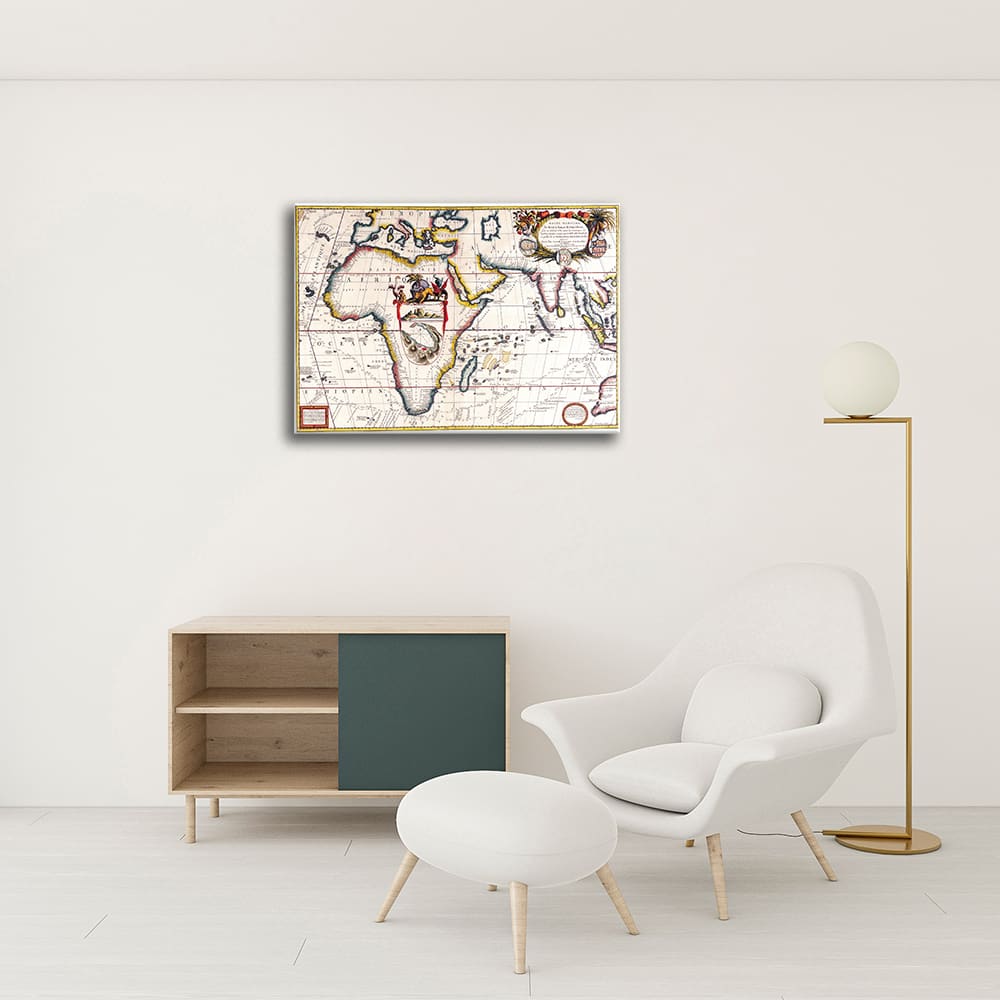 Stampa su tela - Mappa Antica No. 18 cm. 40x50 - Legendarte