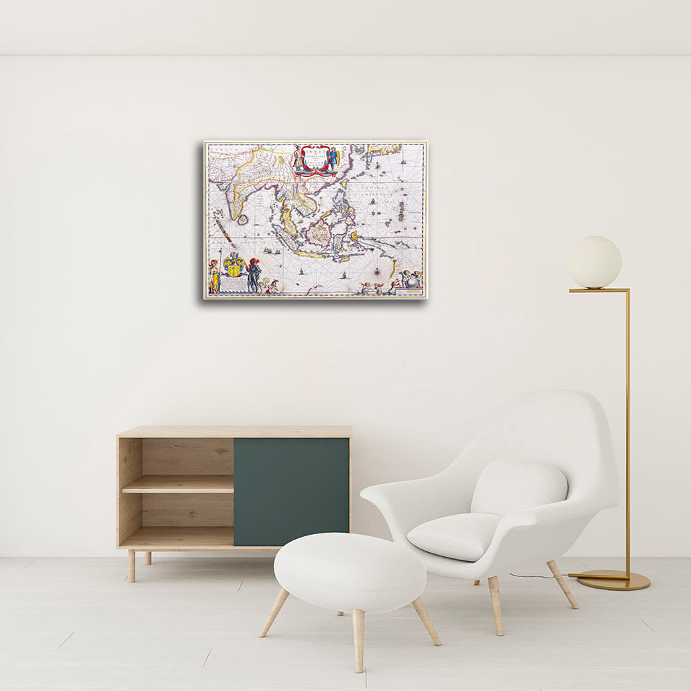 Stampa su tela - Mappa Antica No. 8 cm. 80x100 - Legendarte