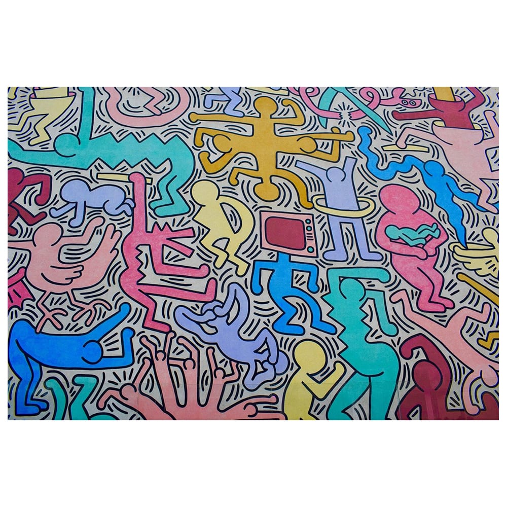 Tableau Dans l'Univers de Keith Haring 50x70cm