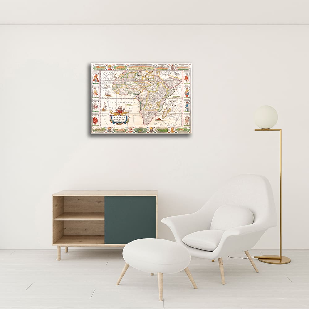 Stampa su tela - Mappa Antica No. 28 cm. 80x100 - Legendarte