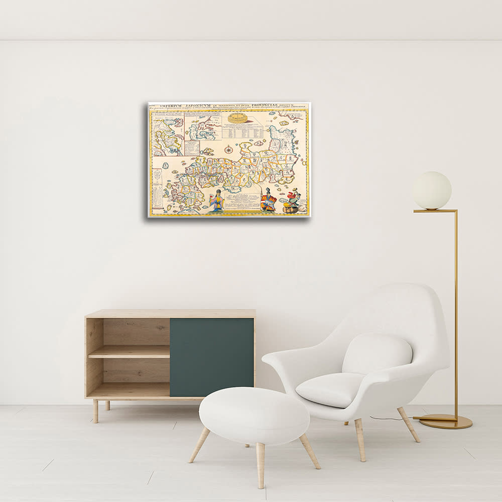 Stampa su tela - Mappa Antica No. 17 cm. 40x50 - Legendarte