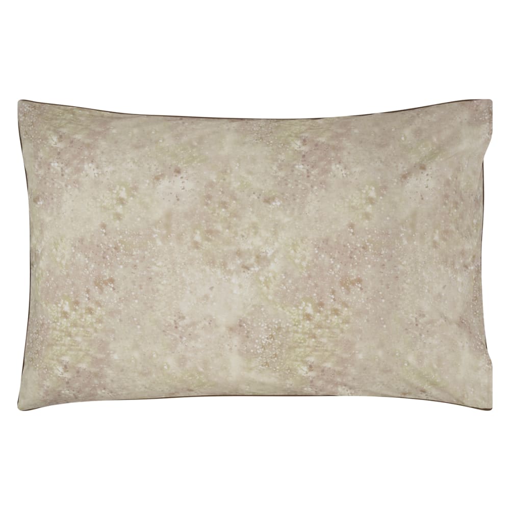 Taie d'oreiller imprimée en percale de coton beige 50x75 — vue 3
