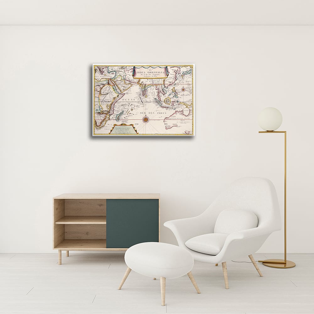 Stampa su tela - Mappa Antica No. 7 cm. 80x100 - Legendarte