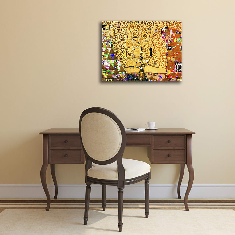 Tableau impression sur toile L'Arbre de Vie Gustav Klimt 40x50cm — vue 3