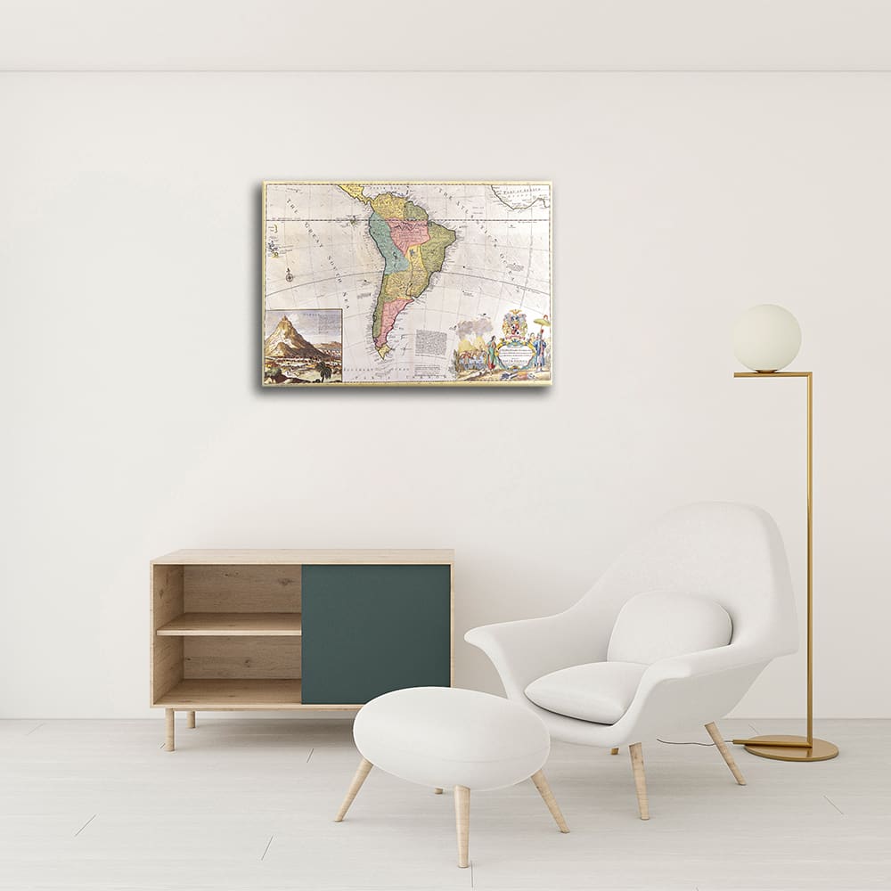 Stampa su tela - Mappa Antica No. 12 cm. 80x100 - Legendarte