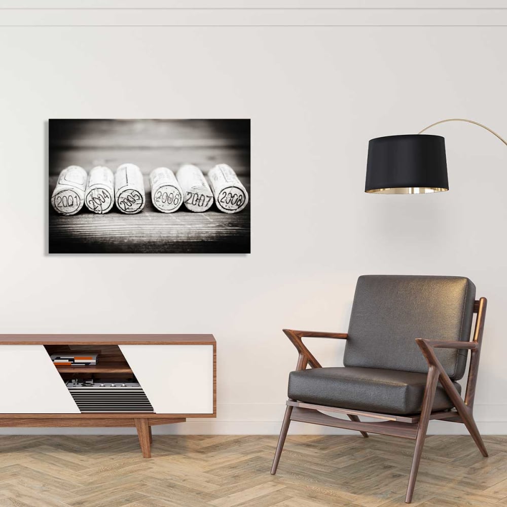 Tableau bouchons en liège impression sur aluminium 120x80 cm