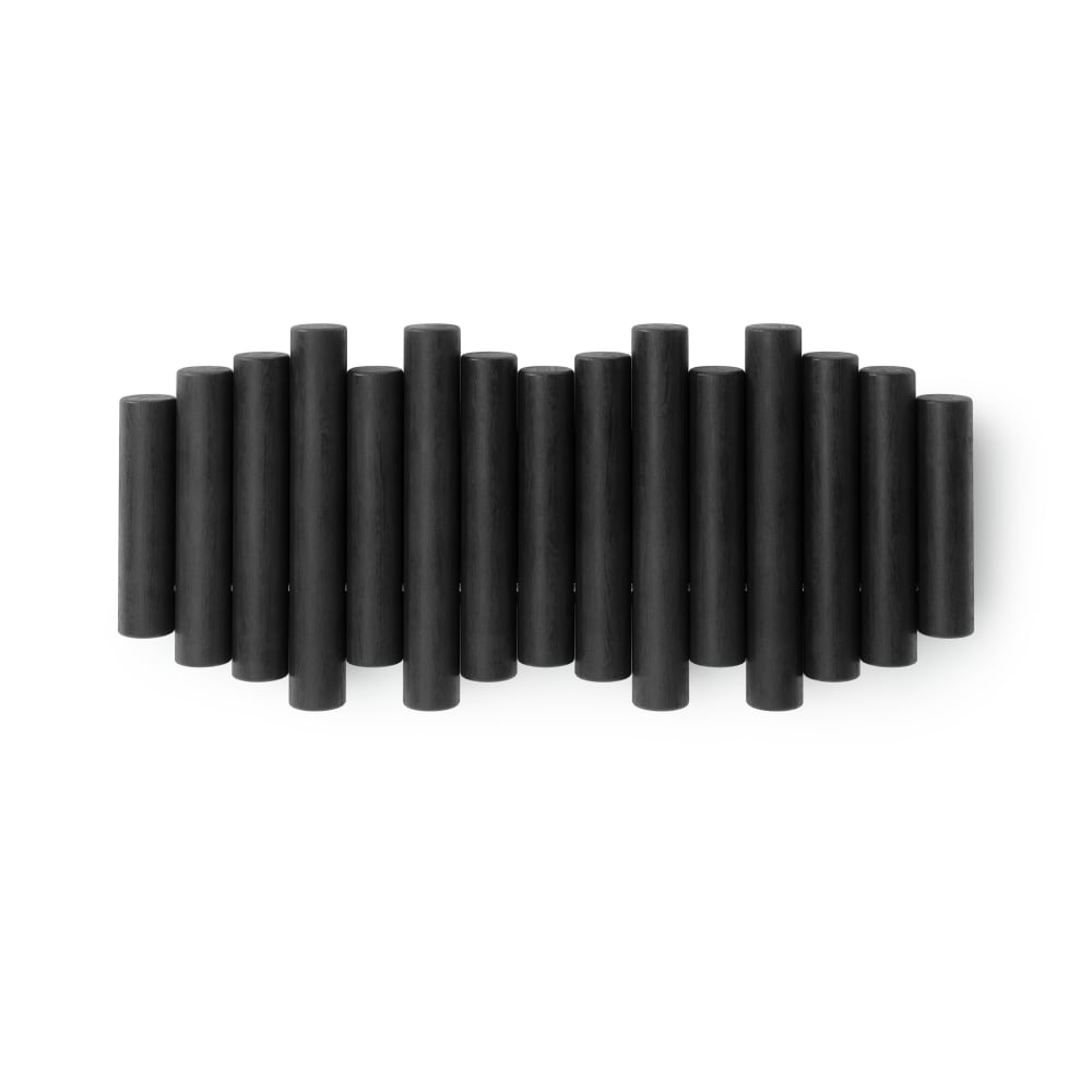 Portemanteau en bois naturel 5 crochets