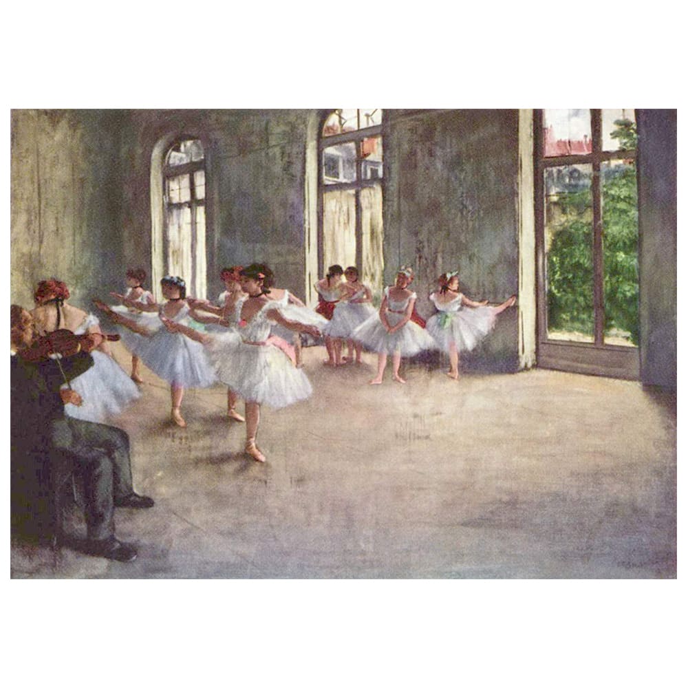 Tableau impression sur toile Rehearsal Edgar Degas 50x70cm