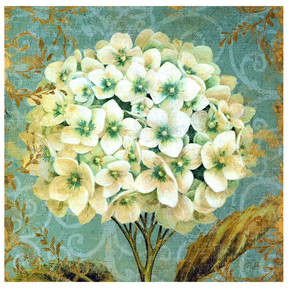 Tableau impression sur toile hortensia 60x60cm