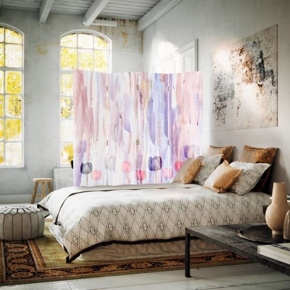 Paravent - Cloison Modern Art Tulip cm 145x170 (4 volets) - Maisons du Monde