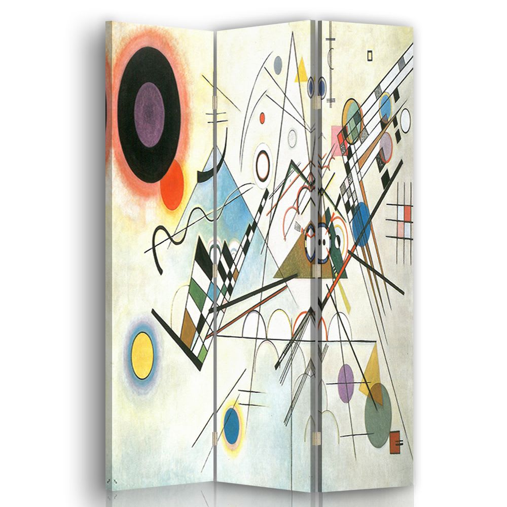 Biombo Composición VIII - Wassily Kandinsky - cm. 110x150 (3 paneles)