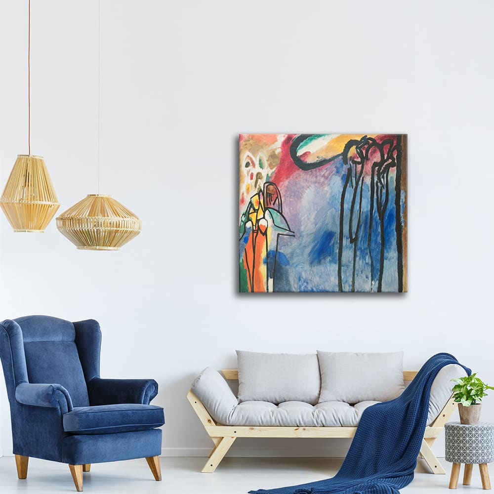 Tableau improvisation 19 Wassily Kandinsky 90x90cm — vue 4