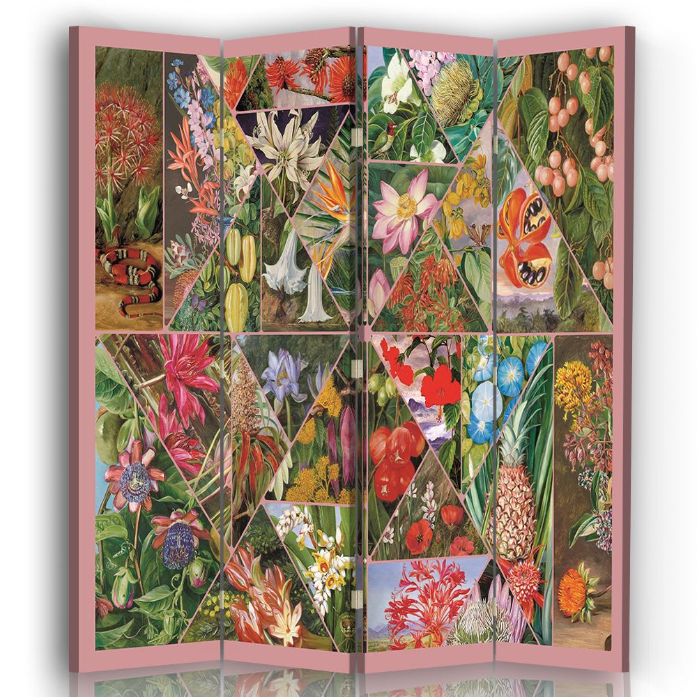 Biombo Marianne North - Maria Rita Minelli - cm. 145x170 (4 paneles)