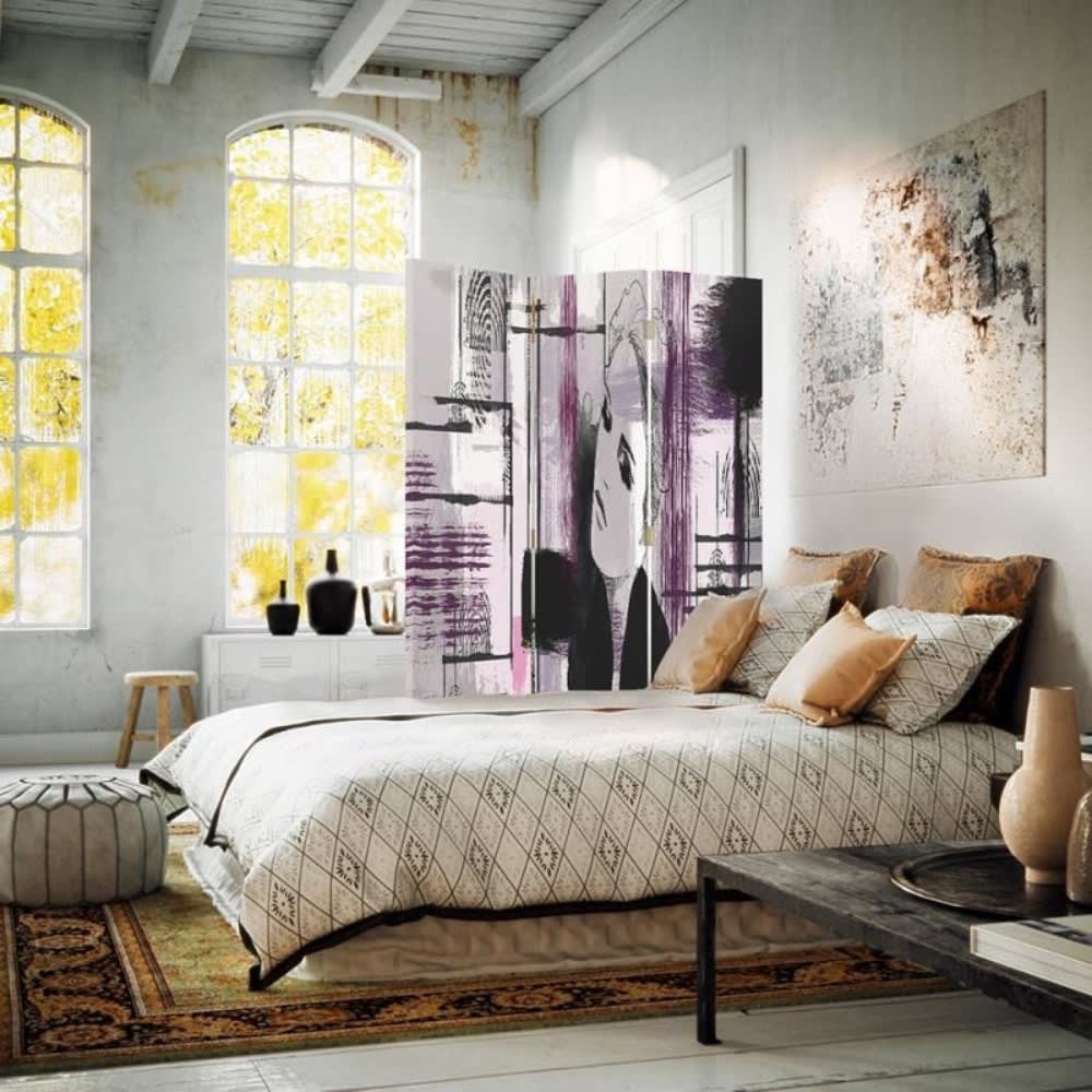 Biombo Sketch Effect - Separador de ambientes cm. 110x150 (3 paneles) - Maisons du Monde
