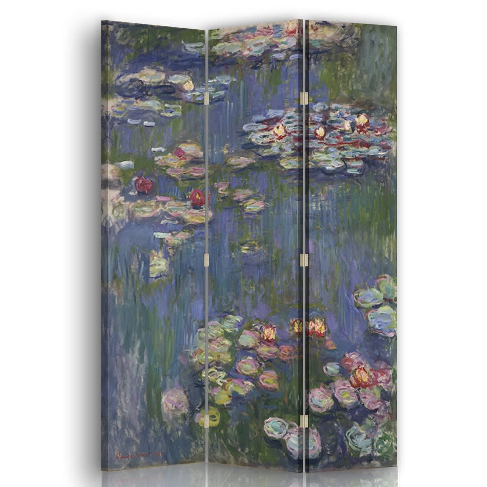 Biombo Nenúfares - Claude Monet - cm. 110x150 (3 paneles)