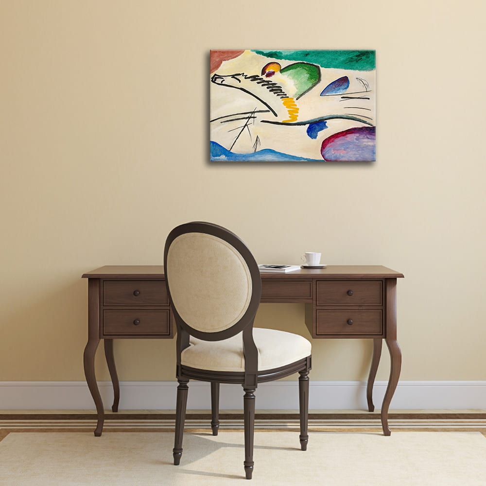 Tableau impression sur toile Lyrical Wassily Kandinsky 80x100cm