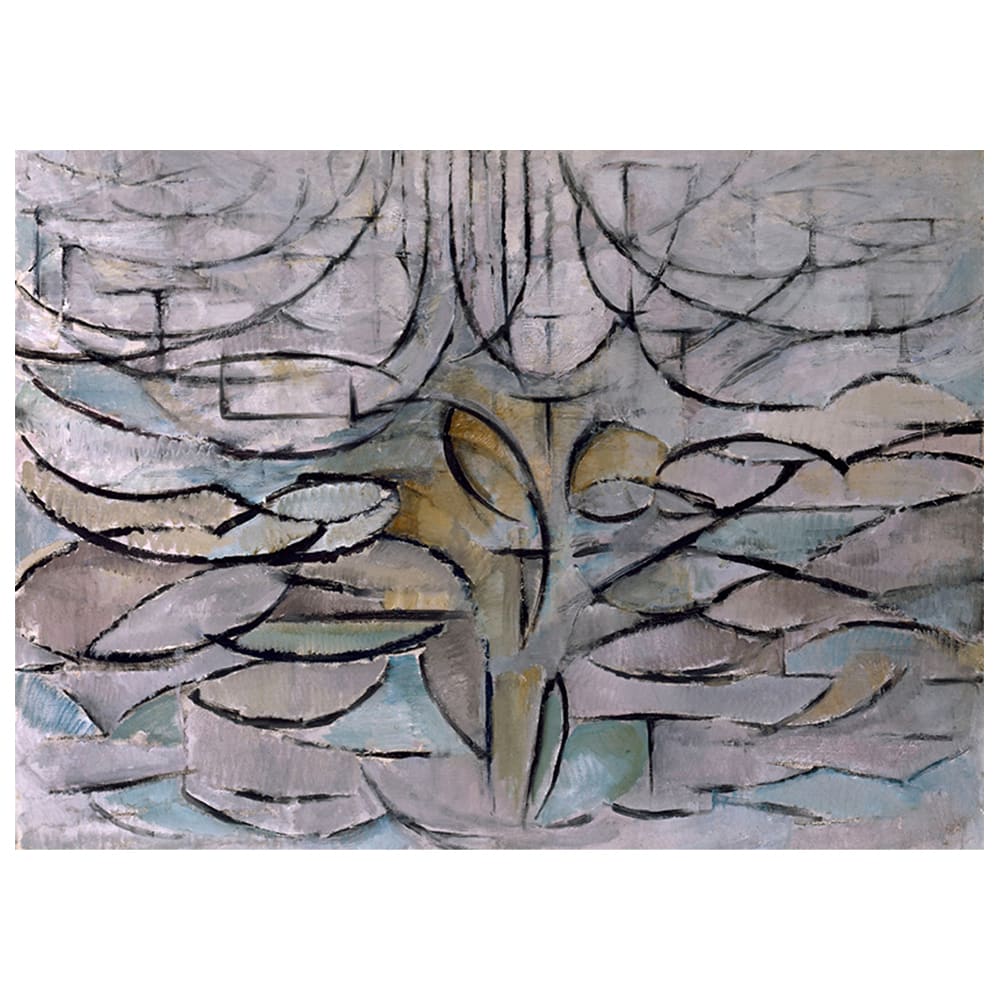 Stampa su tela - Melo In Fiore - Piet Mondrian cm. 50x70 - Multicolore - PES - Poliestere