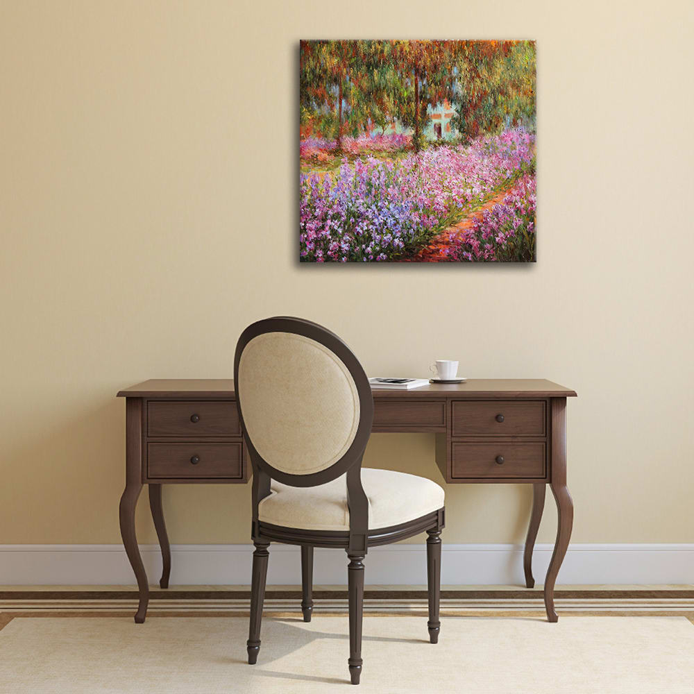 Tableau Le Jardin à Giverny Claude Monet 90x90cm — vue 3