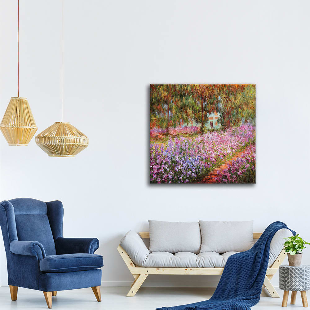 Tableau Le Jardin à Giverny Claude Monet 90x90cm — vue 4