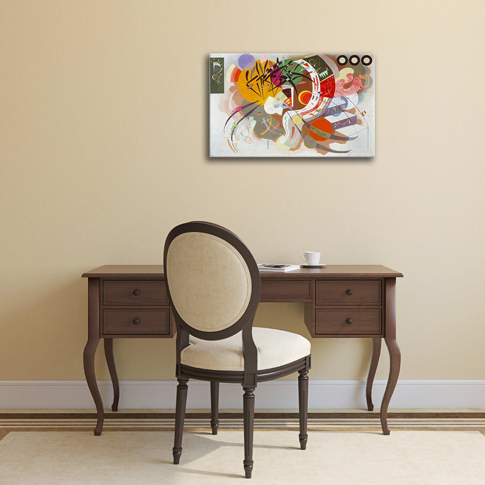 Stampa su tela - Curva Dominante - Wassily Kandinsky cm. 60x90 -