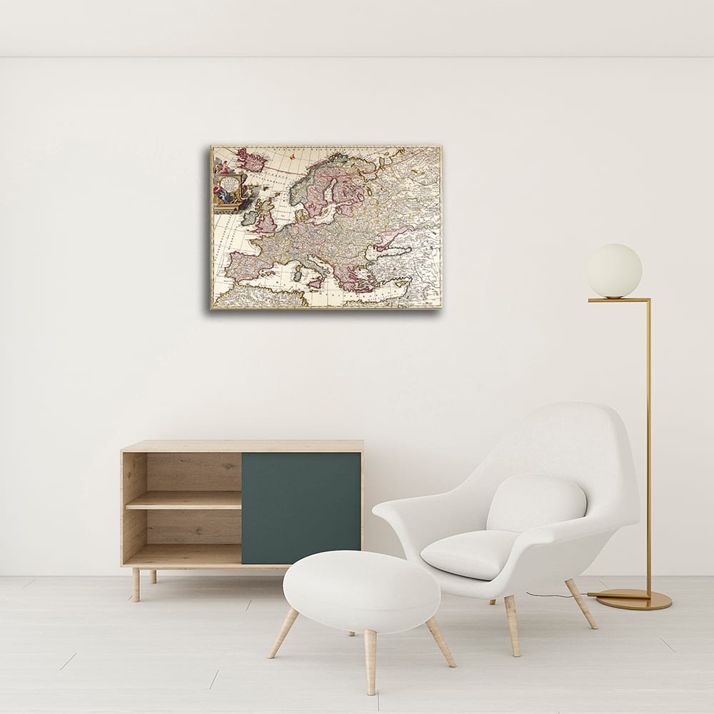 Stampa su tela - Mappa Antica No. 53 cm. 80x100 - Legendarte