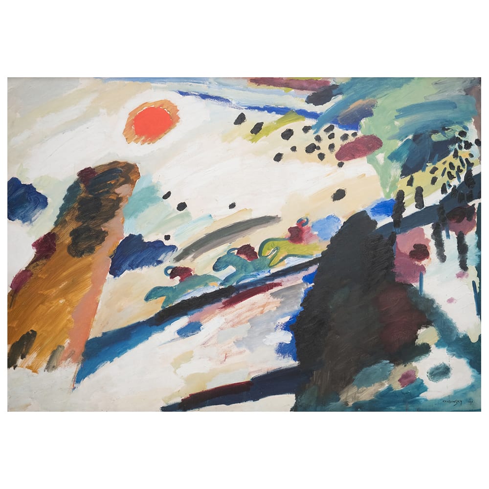 Tableau paysage romantique Wassily Kandinsky 80x100cm