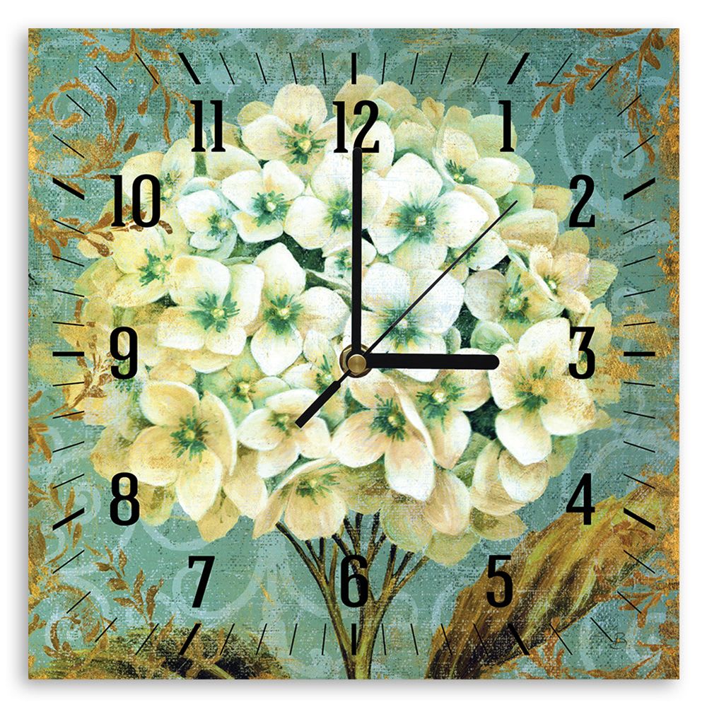 Orologio murale - L'ortensia cm. 30x30 - Multicolore - Carta