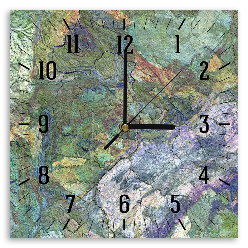 Horloge murale vue aérienne 30x30cm