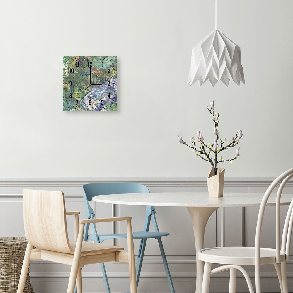 Horloge murale vue aérienne 30x30cm - Maisons du Monde