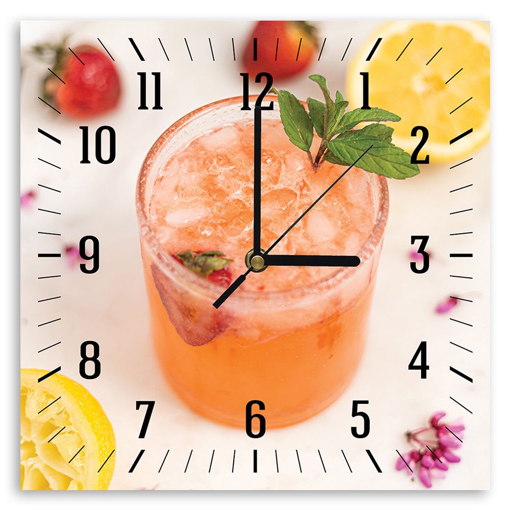 Orologio murale - Rinfresco alla frutta cm. 30x30 - Multicolore - Carta