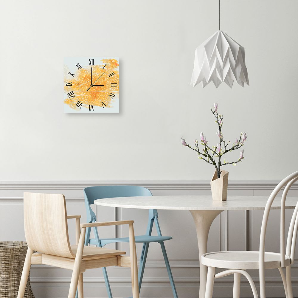Orologio murale - Acqua colorata su pellicola trasparente cm.