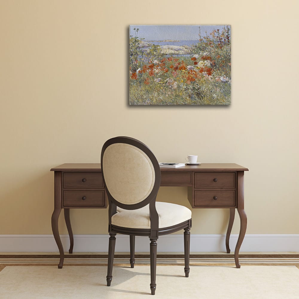 Cuadro lienzo - El Jardín de Celia Thaxter - Childe Hassam - cm. 60x75 - Maisons du Monde