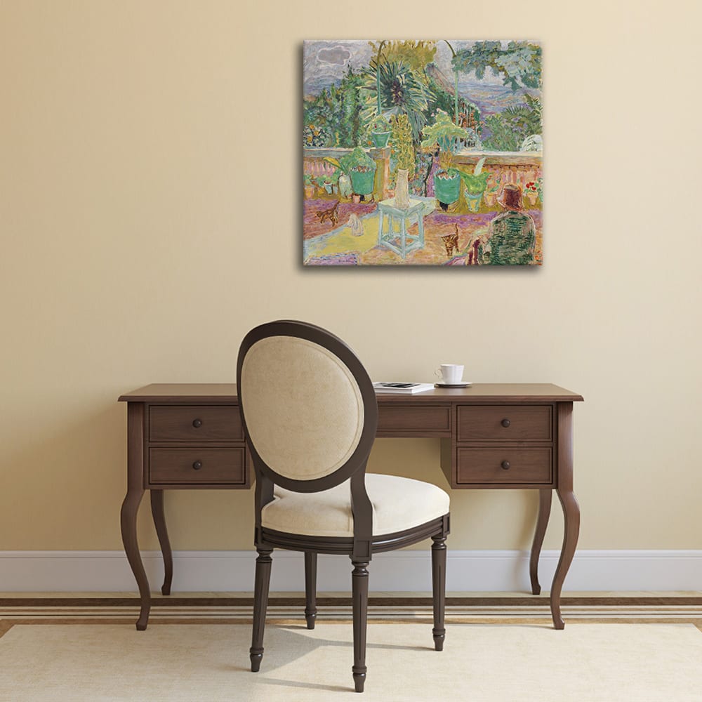Tableau une terrasse à Grasse (La Terrasse), Pierre Bonnard 60x60cm — vue 3