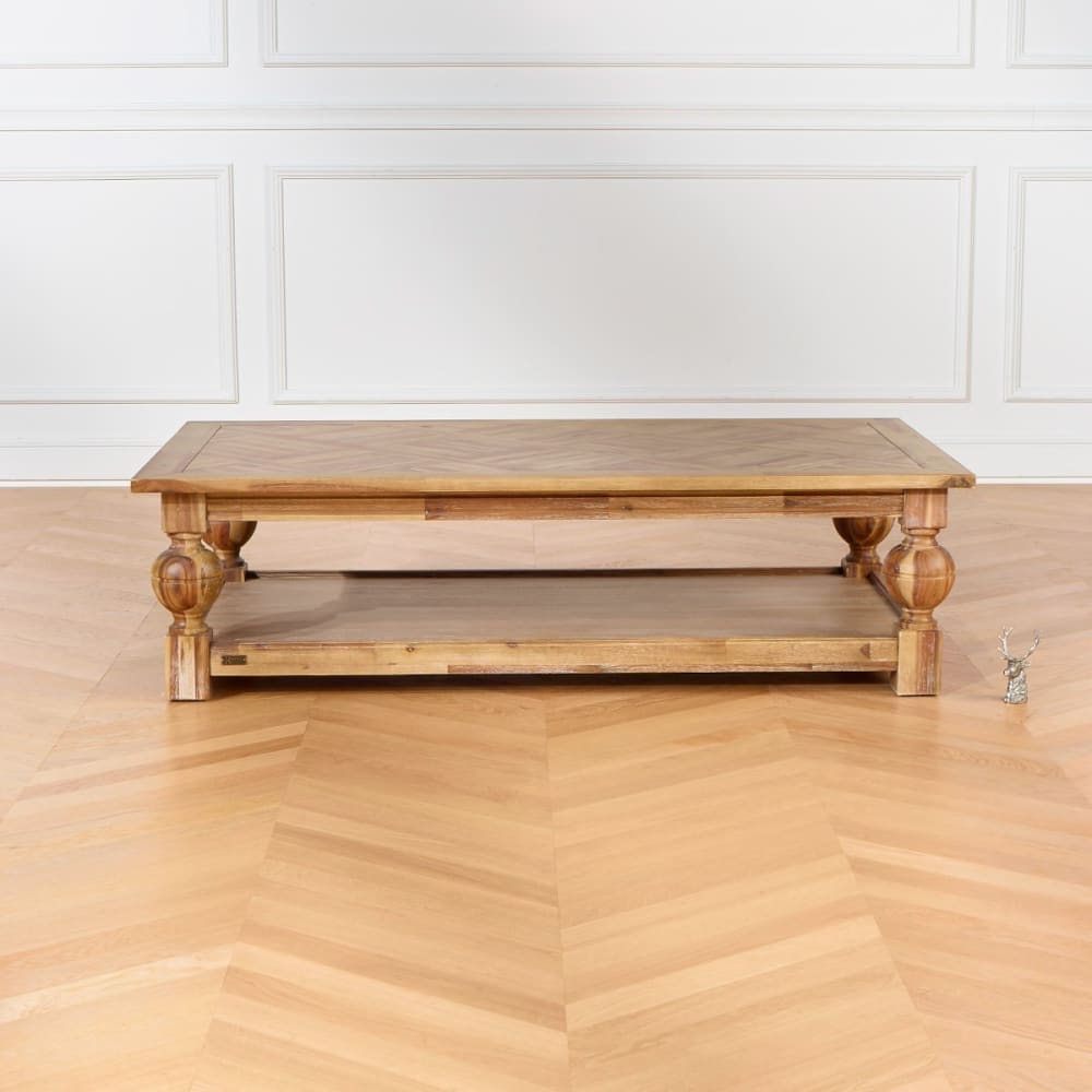 Großer Couchtisch aus Akazie beige - Maisons Du Monde