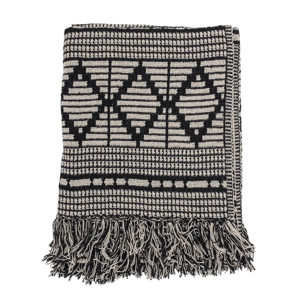 Plaid Huda coton recyclé 160x130cm - Maisons du Monde