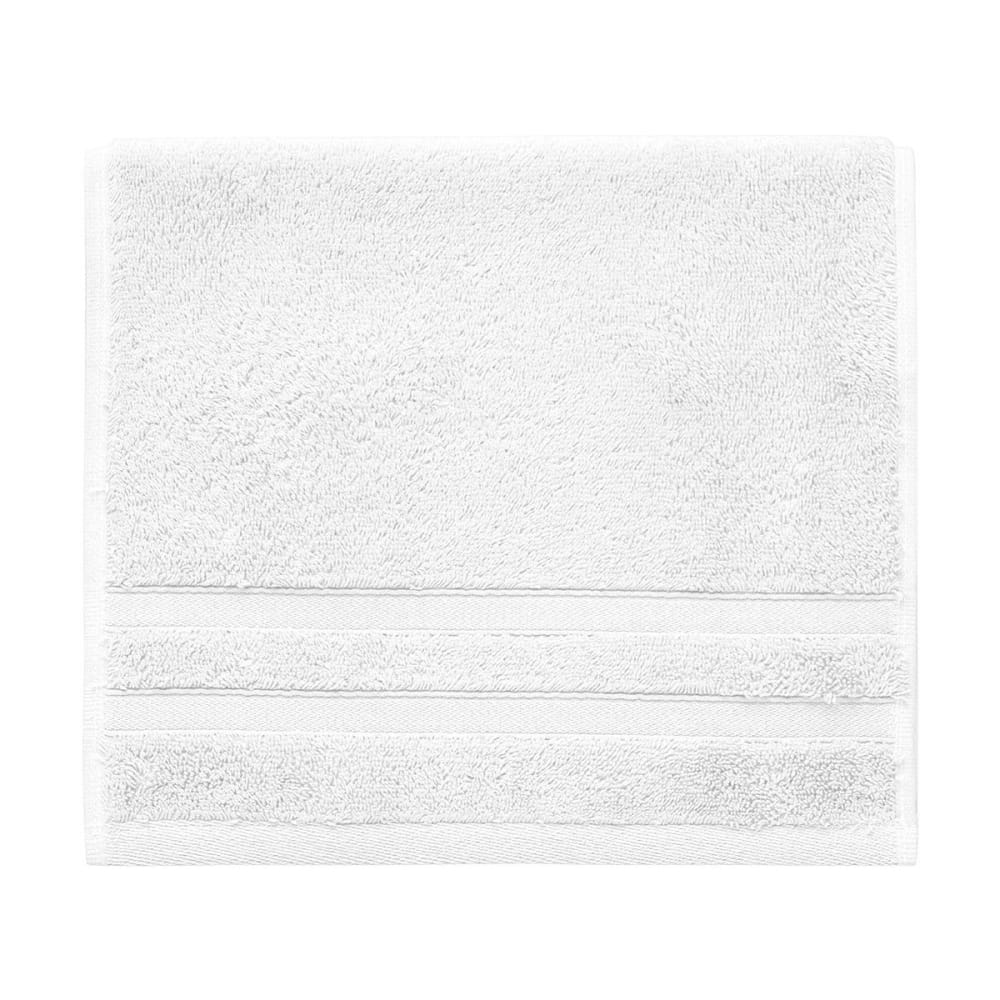 Llot de 3 serviettes invité 600 g/m² blanc 30x50 cm — vue 3