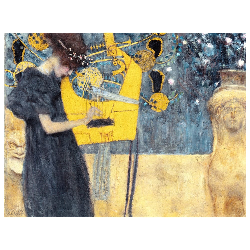 Tableau impression sur toile Musique Gustav Klimt 80x100cm
